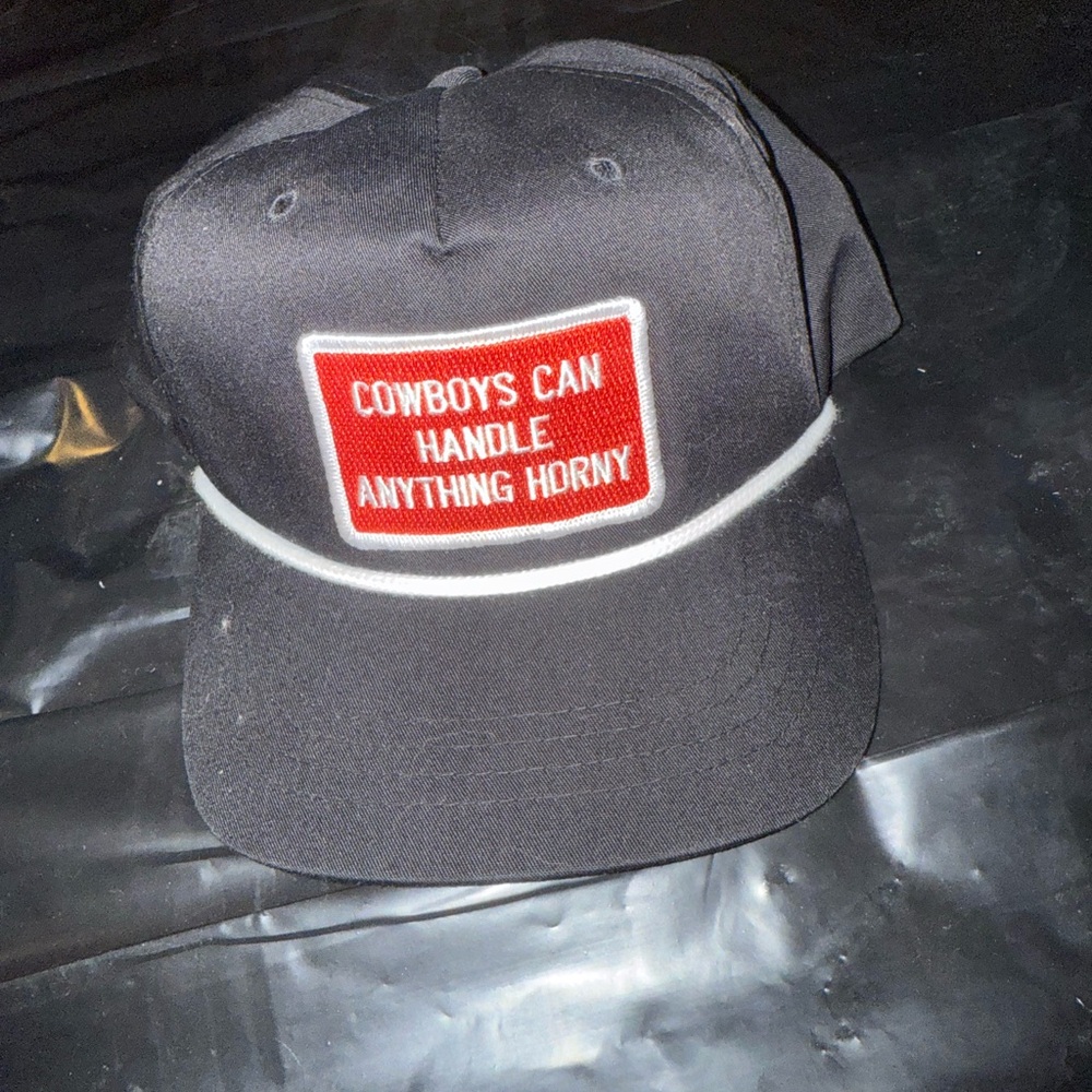 Gray Cap with Red Patch